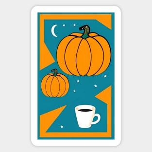 Pumpkin and Coffee duo Sticker